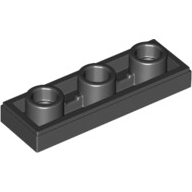 Lego destička hladká 1x3 invertovaná, černá (6272184)